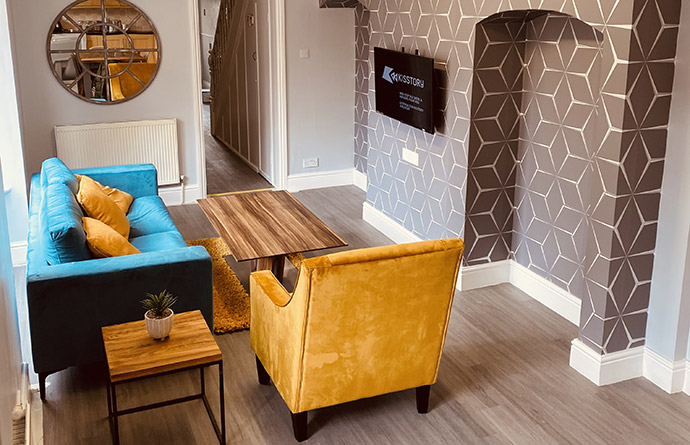 The Lounge within The Open Care Group Residential Home